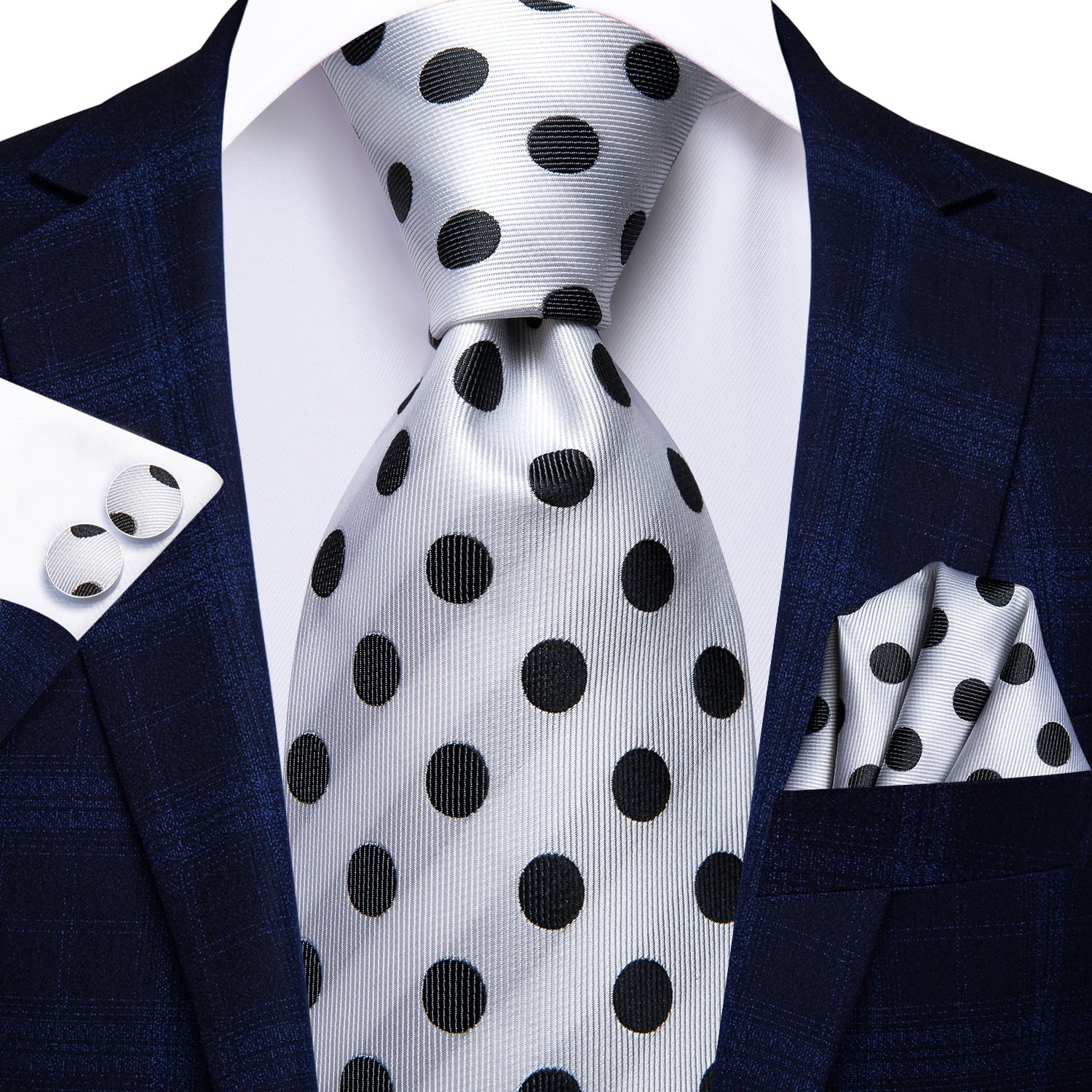 3 Piece 8.5cm Business Black Solid Paisley 100% Silk Men's Tie Neck Strip Tie Formal Luxury Wedding Neckties Set The Clothing Company Sydney