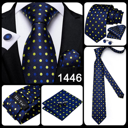 3 Piece 8.5cm Business Black Solid Paisley 100% Silk Men's Tie Neck Strip Tie Formal Luxury Wedding Neckties Set The Clothing Company Sydney