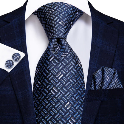 3 Piece 8.5cm Business Black Solid Paisley 100% Silk Men's Tie Neck Strip Tie Formal Luxury Wedding Neckties Set The Clothing Company Sydney