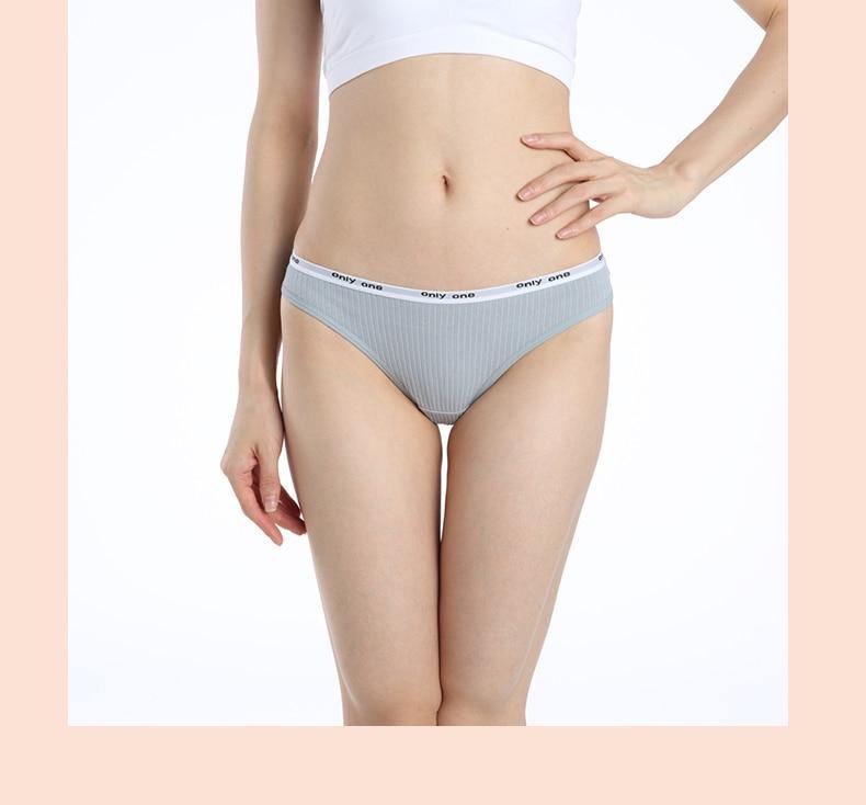 3 Pack Women's Cotton G-String Thong Panties String Briefs Sexy Lingerie Intimate Letter Low-Rise Underwear The Clothing Company Sydney