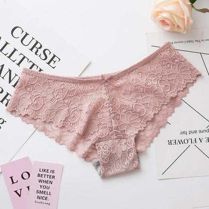 2 Pack Lace Panties Lingerie Tempting Pretty Briefs High Quality Cotton Low Waist Cute Underwear The Clothing Company Sydney