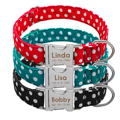 Personazlied Dog Collar Customized Pet Collar Nylon Anti-lost Nameplate Tags Engraved Collar The Clothing Company Sydney