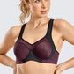 Sports Bra Women's Moisture-wicking High Impact Minimize Padded Full Support Racerback Underwire Sports Bra Top The Clothing Company Sydney