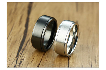 6/8mm Spinner Ring Men Ladies Stress Release Accessory Classic Stainless Steel Wedding Band Casual Sport Jewellery The Clothing Company Sydney