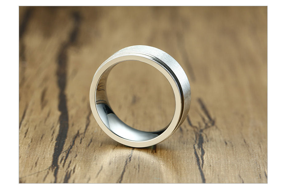 6/8mm Spinner Ring Men Ladies Stress Release Accessory Classic Stainless Steel Wedding Band Casual Sport Jewellery The Clothing Company Sydney