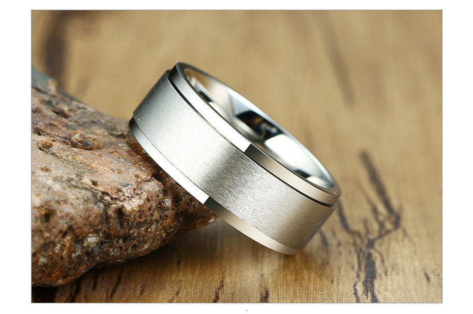 6/8mm Spinner Ring Men Ladies Stress Release Accessory Classic Stainless Steel Wedding Band Casual Sport Jewellery The Clothing Company Sydney