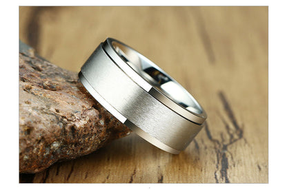 6/8mm Spinner Ring Men Ladies Stress Release Accessory Classic Stainless Steel Wedding Band Casual Sport Jewellery The Clothing Company Sydney