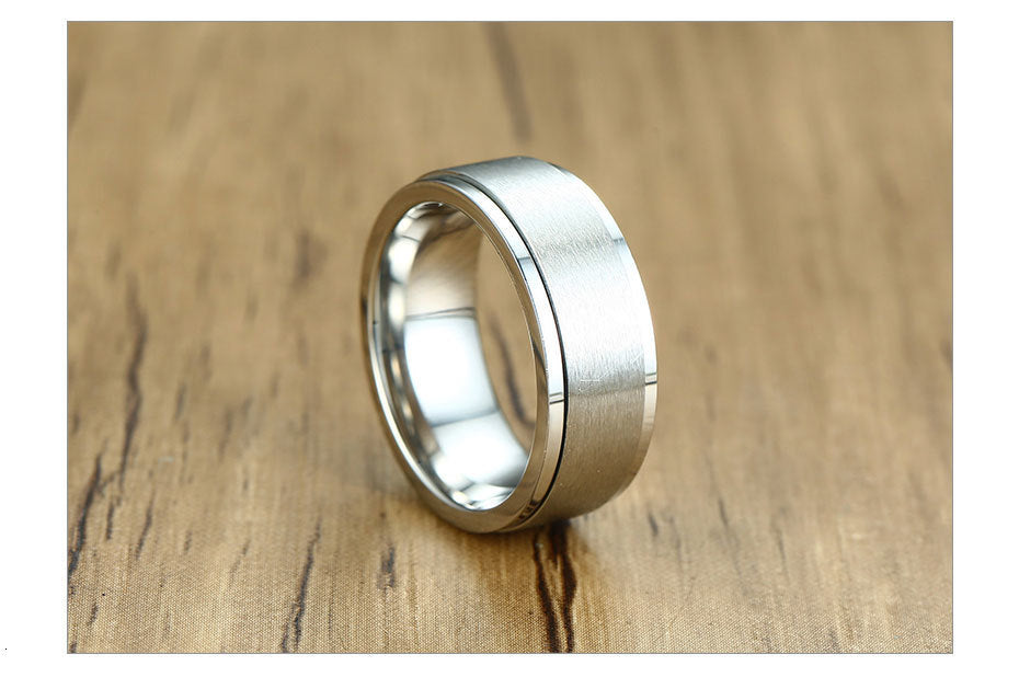 6/8mm Spinner Ring Men Ladies Stress Release Accessory Classic Stainless Steel Wedding Band Casual Sport Jewellery The Clothing Company Sydney