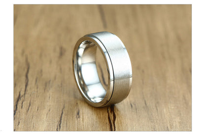 6/8mm Spinner Ring Men Ladies Stress Release Accessory Classic Stainless Steel Wedding Band Casual Sport Jewellery The Clothing Company Sydney