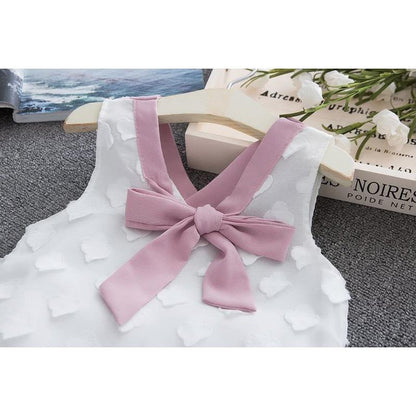 Baby Girl Clothes Summer Children's Girls' Clothing Kids Bay Clothes Toddler Chiffon bowknot coat+Pants Set The Clothing Company Sydney
