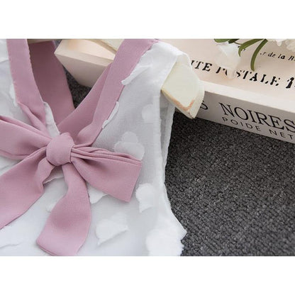 Baby Girl Clothes Summer Children's Girls' Clothing Kids Bay Clothes Toddler Chiffon bowknot coat+Pants Set The Clothing Company Sydney