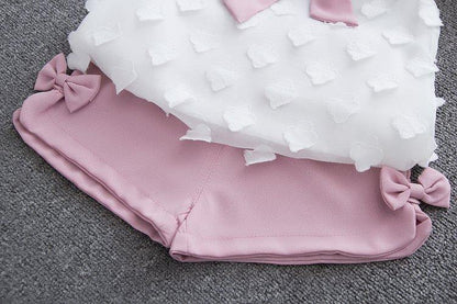 Baby Girl Clothes Summer Children's Girls' Clothing Kids Bay Clothes Toddler Chiffon bowknot coat+Pants Set The Clothing Company Sydney