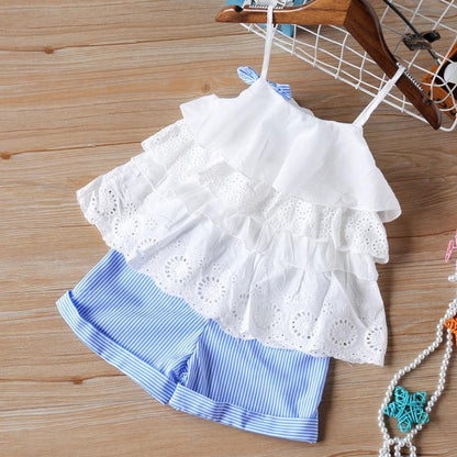 Baby Girl Clothes Summer Children's Girls' Clothing Kids Bay Clothes Toddler Chiffon bowknot coat+Pants Set The Clothing Company Sydney