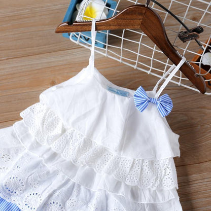 Baby Girl Clothes Summer Children's Girls' Clothing Kids Bay Clothes Toddler Chiffon bowknot coat+Pants Set The Clothing Company Sydney