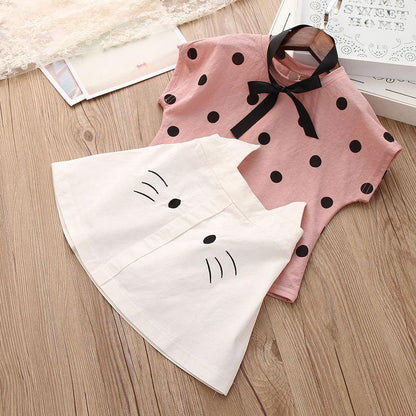 Baby Girl Clothes Summer Children's Girls' Clothing Kids Bay Clothes Toddler Chiffon bowknot coat+Pants Set The Clothing Company Sydney