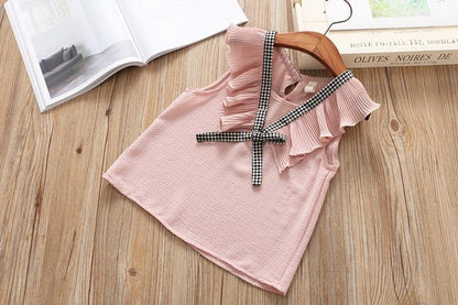 Baby Girl Clothes Summer Children's Girls' Clothing Kids Bay Clothes Toddler Chiffon bowknot coat+Pants Set The Clothing Company Sydney