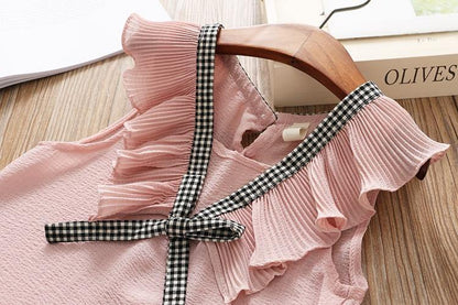 Baby Girl Clothes Summer Children's Girls' Clothing Kids Bay Clothes Toddler Chiffon bowknot coat+Pants Set The Clothing Company Sydney