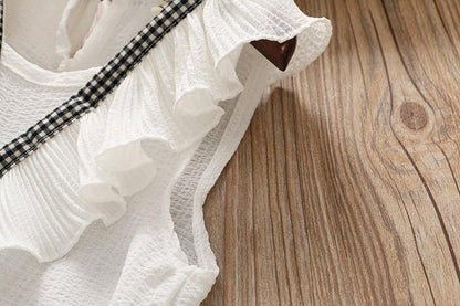 Baby Girl Clothes Summer Children's Girls' Clothing Kids Bay Clothes Toddler Chiffon bowknot coat+Pants Set The Clothing Company Sydney