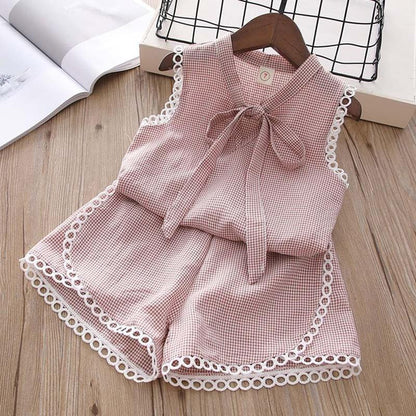 Baby Girl Clothes Summer Children's Girls' Clothing Kids Bay Clothes Toddler Chiffon bowknot coat+Pants Set The Clothing Company Sydney