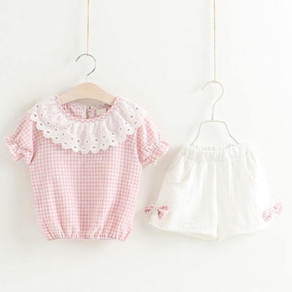 Baby Girl Clothes Summer Children's Girls' Clothing Kids Bay Clothes Toddler Chiffon bowknot coat+Pants Set The Clothing Company Sydney
