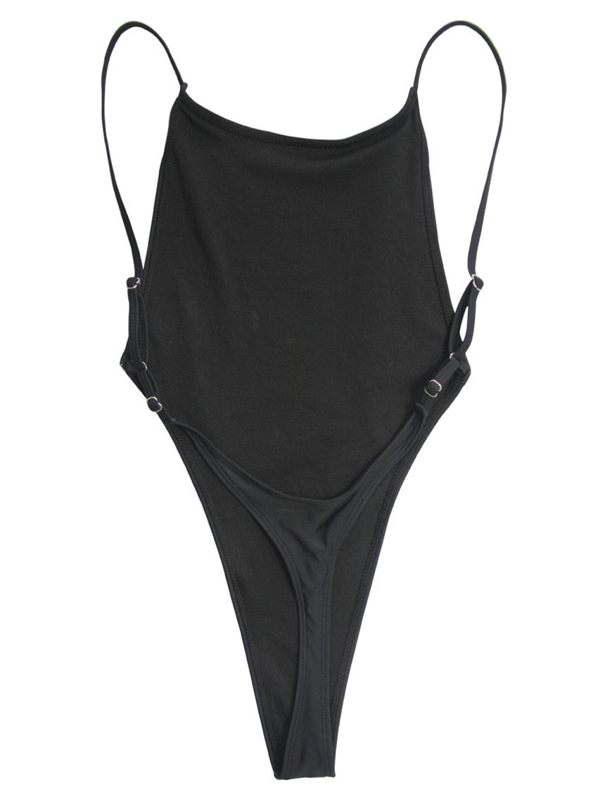 High Leg cut One Piece Swimsuit Thong Swimwear Trikini Backless Monokini Brazilian Bathing Suit The Clothing Company Sydney