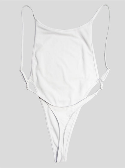 High Leg cut One Piece Swimsuit Thong Swimwear Trikini Backless Monokini Brazilian Bathing Suit The Clothing Company Sydney