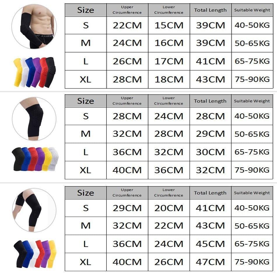 1PC Basketball Knee Pads Protector Compression Sleeve Honeycomb Foam Brace Kneepad Fitness Gear Volleyball Support The Clothing Company Sydney