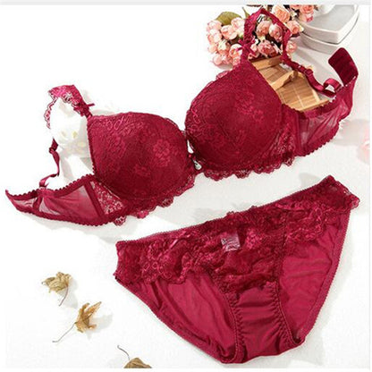 2 Piece Lace Bra Set Gather Adjustable Underwear Sets For Women A B C Cup The Clothing Company Sydney