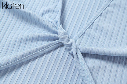 Backless fashion simple black rib knitting maxi streetwear casual Dress The Clothing Company Sydney