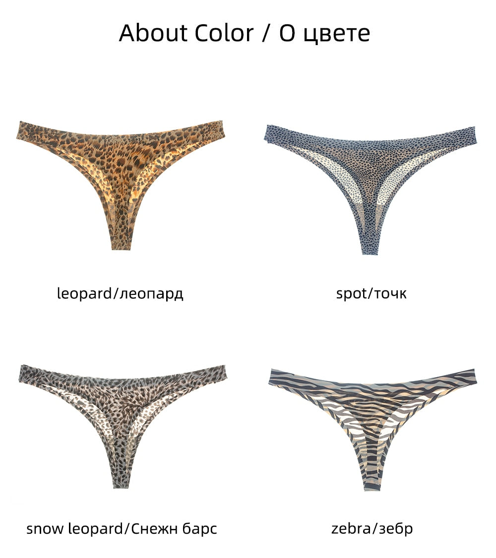 3 Pack Underwear Seamless Ice Silk Sports T-back Print Soft High Quality G-string Thong Ladies Panties The Clothing Company Sydney