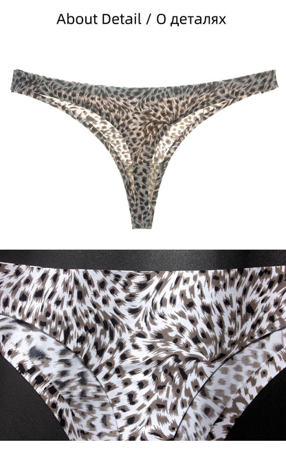 3 Pack Underwear Seamless Ice Silk Sports T-back Print Soft High Quality G-string Thong Ladies Panties The Clothing Company Sydney