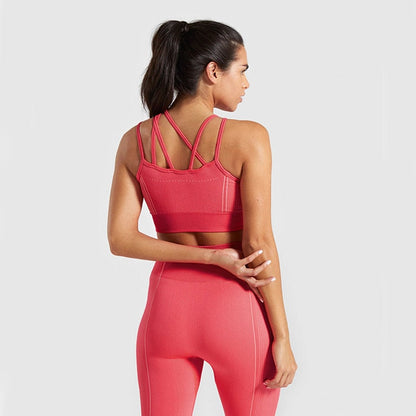 2 Piece Seamless Sports Bras Fitness Shorts Yoga Set Gym Breathable Stretch Sports Suit Running Training Wear The Clothing Company Sydney