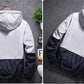 All Weather Casual Jacket Men Patchwork Slim Fit Hooded Coat Sportswear Zipper Thin Windbreaker Jackets The Clothing Company Sydney