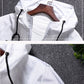 All Weather Casual Jacket Men Patchwork Slim Fit Hooded Coat Sportswear Zipper Thin Windbreaker Jackets The Clothing Company Sydney