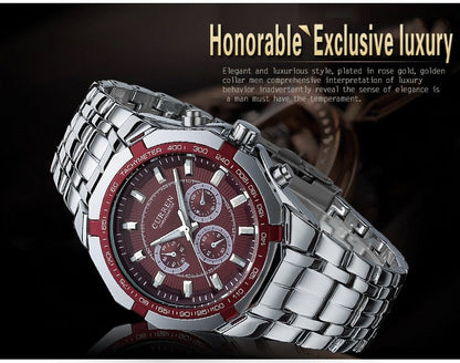 Luxury Casual Military Quartz Sports Wristwatch Full Steel Water Resistant Men's Watch The Clothing Company Sydney