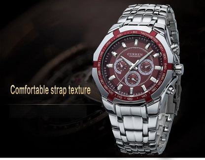 Luxury Casual Military Quartz Sports Wristwatch Full Steel Water Resistant Men's Watch The Clothing Company Sydney
