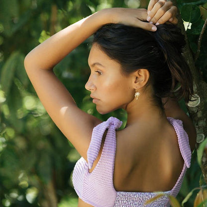 Deep V Neck Bikini Floral Print Swimsuit Bow Swimwear Lace Up Bikini Set The Clothing Company Sydney