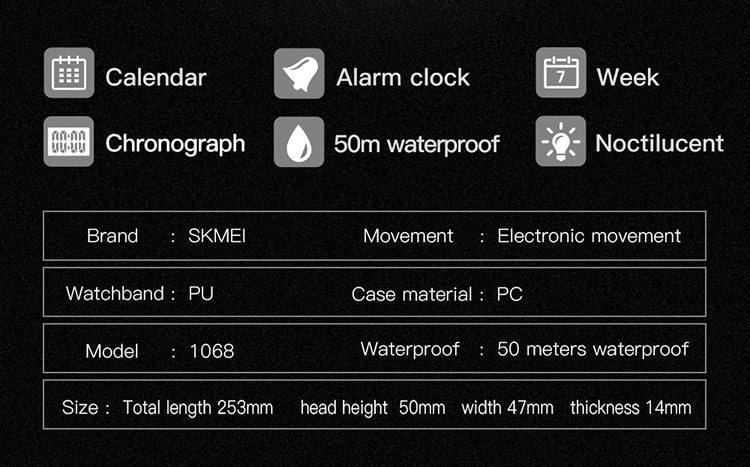 Men Ladies Sports Watches Chronos Countdown Watch Waterproof LED Digital Watch The Clothing Company Sydney