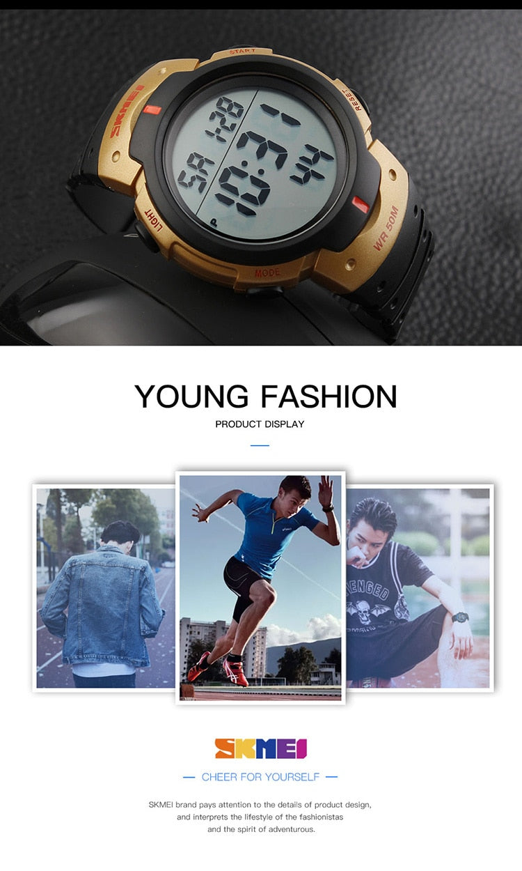 Men Ladies Sports Watches Chronos Countdown Watch Waterproof LED Digital Watch The Clothing Company Sydney