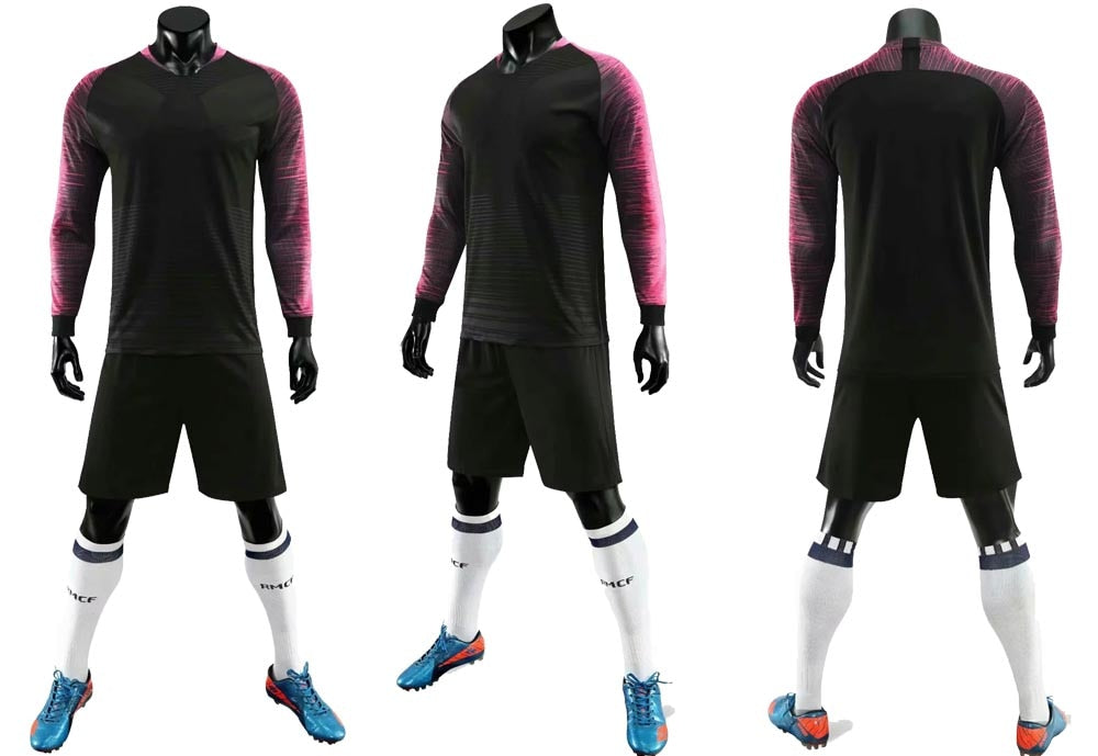 Adult Kids Soccer Long Sleeve Jersey Set Football Training Custom Uniforms Football Sports Set The Clothing Company Sydney