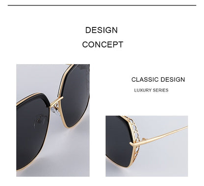 Women's Luxury Square Polarized Sunglasses Ladies Fashion Trending Sun glasses UV400 Protection The Clothing Company Sydney