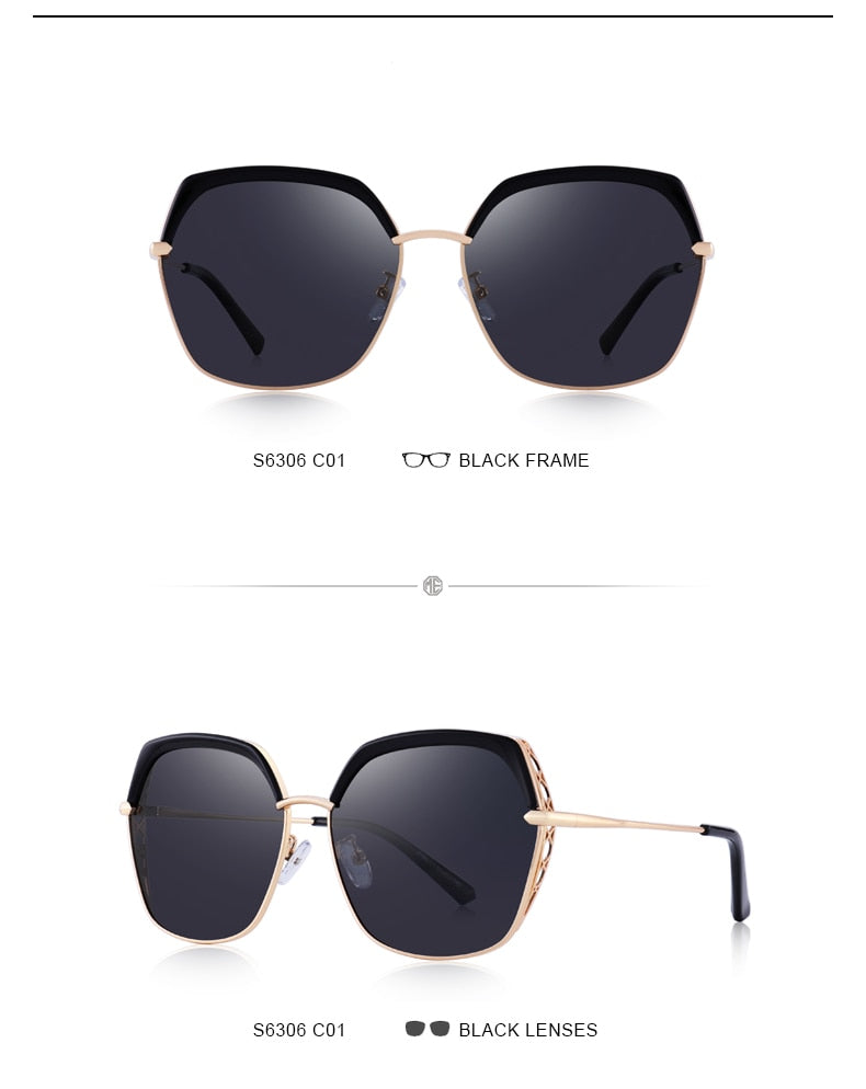 Women's Luxury Square Polarized Sunglasses Ladies Fashion Trending Sun glasses UV400 Protection The Clothing Company Sydney