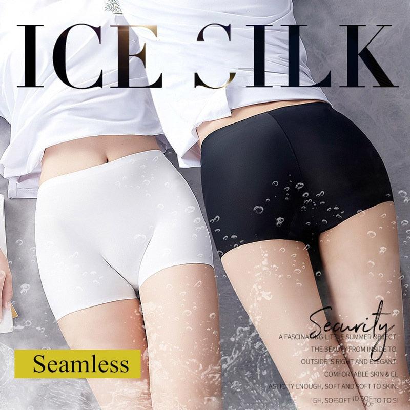2 Pack Set Women's Boxer Seamless Boyshorts Ice Silk Ladies Safety Short Pants Mid Waist Summer Breathable Boyshorts The Clothing Company Sydney