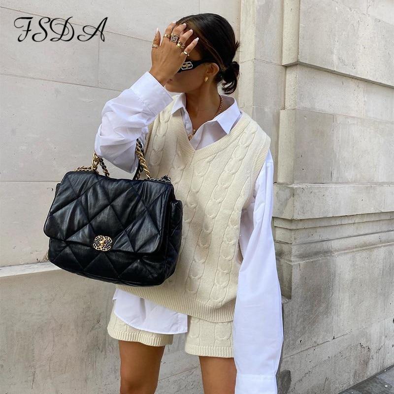 2 Piece Sleeveless Sweater Top Vest And Shorts Mini Matching Set Knitted Autumn Winter Two Piece Set Casual Oversize Jumper Suit Party Outfits The Clothing Company Sydney