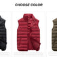 Winter Men's Sleeveless Plus Big Size Black Vest Autumn Casual Warm Thick Coats Cotton-Padded Work Men Waistcoat Vest Jacket The Clothing Company Sydney