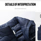 Winter Men's Sleeveless Plus Big Size Black Vest Autumn Casual Warm Thick Coats Cotton-Padded Work Men Waistcoat Vest Jacket The Clothing Company Sydney