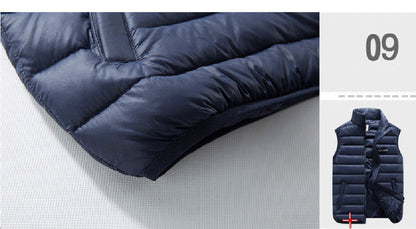 Winter Men's Sleeveless Plus Big Size Black Vest Autumn Casual Warm Thick Coats Cotton-Padded Work Men Waistcoat Vest Jacket The Clothing Company Sydney