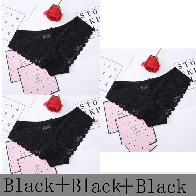 3 Pack Lace Sexy High Waist Thong Panties The Clothing Company Sydney
