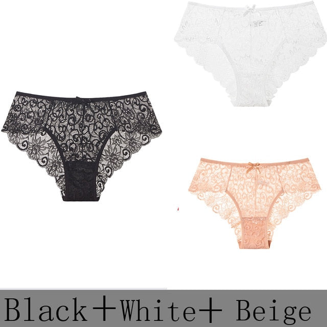 3 Pack Sexy Lace Low Rise Brief Thongs Plus Size Panties The Clothing Company Sydney