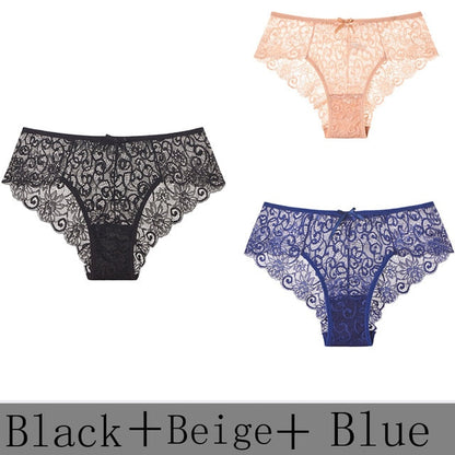 3 Pack Sexy Lace Low Rise Brief Thongs Plus Size Panties The Clothing Company Sydney